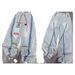 Women's Clothing Spring New Heavy Duty Letter Embroidery Color Stripes Loose Hem Drawstring Casual Trousers_mkmklike.com