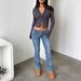 Low-Rise Flared Jeans For Women – Vintage Washed Stretch Denim Pants (Slim Fit, Bootcut, 4 Colors, XS-L, Y2K Streetwear Style)_mkmklike.com