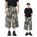 Men's Clothing Graffiti Camouflage Cropped Pants Summer Trendy Brand Pure Cotton Straight Tube Cropped Shorts For Men_mkmklike.com