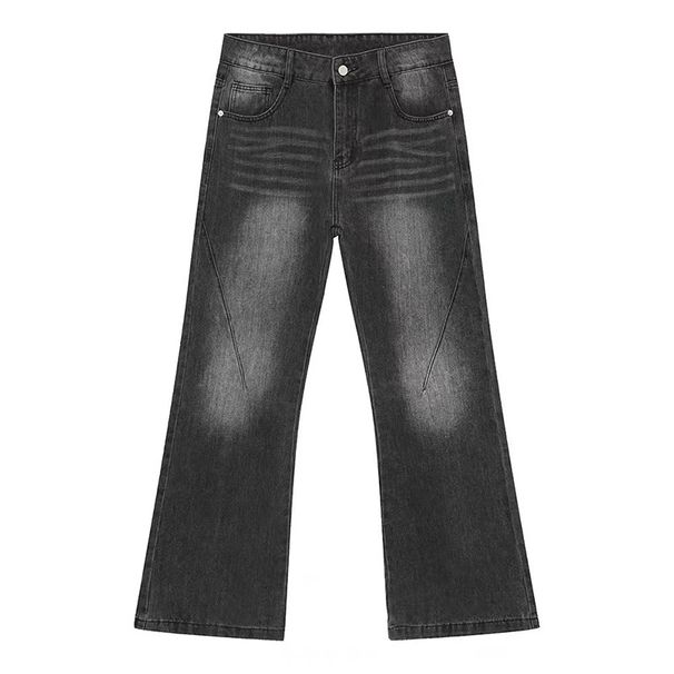 Vintage Washed Denim Pants For Men – High Street Vibe Oversized Straight Fit With Distressed Details (S-XXXL) – 90s Grunge Revival Aesthetic_mkmklike.com