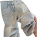 ✨ Rhinestone-Embellished High-Waisted Straight-Leg Jeans – Light Wash Comfort Stretch Denim Pants With Star Accents | Trendy & Flattering Fit_mkmklike.com