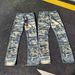 Men's Clothing 2025ss Independent Niuwang UC85 Digital Printing Washed Distressed Straight Wide Leg Loose Flared Denim Trousers_mkmklike.com
