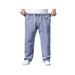 Autumn Thick Big Jeans Men's Straight Loose Foot Pants Wide Leg Elastic_mkmklike.com