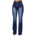 Women's Clothing Women's Jeans Button Patch Pocket Washed Trousers Jeans_mkmklike.com