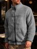 Cross-Border European And American Casual Sports Zipper Design Soft Couple Loose Arctic Velvet Stand Collar_mkmklike.com