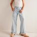 Women's Clothing New Street Fashion Non Elastic Washed Straight Wide Leg Women's Jeans_mkmklike.com