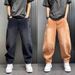 Men's Retro Washed Jeans Casual Loose Fit Straight Leg Distressed Mid Waist Long Pants_mkmklike.com