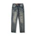 Vintage Washed Men's Jeans - Heavyweight Straight Leg Denim Pants For Casual & Work Wear_mkmklike.com