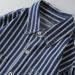 Men's Clothing Washed Striped Denim Shirt Jacket Men's Spring And Autumn Handsome Loose Casual Long Sleeved Shirt Trend_mkmklike.com