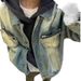 Loom European High Street Vibe American For Men Spring And Autumn Ins Trend Oversize Hong Kong Style Workwear Denim Jacket_mkmklike.com