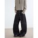 Curved Long Breasted Design Jeans Men's Autumn Popular High Street Loose Wide Leg Mopping Trousers Trend_mkmklike.com