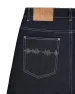 Men's Jeans Y2K Harajuku Unisex Black Denim Shorts Mens Skater Vintage Contrast Stitching Minimalist Embroidery Baggy_mkmklike.com