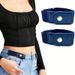 HOT 2pcs/set No Elastic Women Men Unisex Stretch For Pants Jeans Casual Buckle Free Adjustable Invisible Belt_mkmklike.com