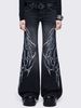 Gothic Dark Style New European And American Jeans With High-waisted Flared Legs, Winter Clothing, Cross-border Harajuku_mkmklike.com