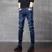 Men's Slim Fit Stretch Jeans – Classic Straight Leg Denim Pants For Everyday Comfort & Style_mkmklike.com