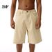 EF JEANS | 2024 Summer New Product Simple Solid Color Semi-elastic Waist Casual Pants Straight Five-point Pants Trendy Men And Women_mkmklike.com