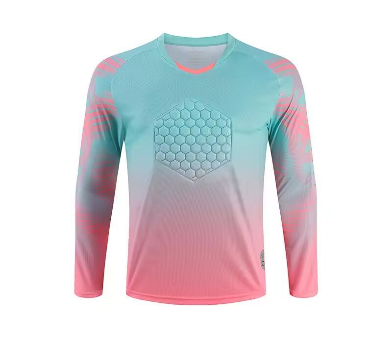 Men's Clothing goalkeeper uniform long sleeve training competition cross-border goalkeeper uniform jersey chest elbow pads football uniform suit_mkmklike.com