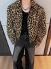 Loom European American High Street Style Retro Lapel Leopard Print For Men Women Spring And Autumn High-end Cool Short Padded_mkmklike.com