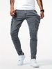 "Men's Slim Fit Side Pocket Jeans – Streetwear Style | Tretch Denim | Urban Utility Pants"_mkmklike.com