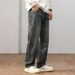 W Embroidered New Jeans Men's Harlan Loose Straight-leg Pants Washed Retro Trendy Brand Youth Control 108 Know Clothes Decoration K11 Denim_mkmklike.com