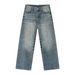 Men's Clothing Men's Vintage Washed Denim Jeans - Classic Straight Leg Loose Fit Casual Pants For Everyday Wear_mkmklike.com