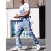 Men's Denim Overalls European And American Style Trendy High Street Ripped Jumpsuit_mkmklike.com