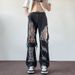 American Style Jeans For Men, Summer High Ripped Beggar Pants, Rugged And Handsome, Explosive Street, Slim Fit Straight_mkmklike.com