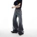 Men's Clothing Men's Straight Leg Washed Denim Jeans Style Trendy Street Fashion Brand Spring Autumn Floor Length Pants_mkmklike.com