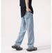 Streetwear Drop-Crotch Relaxed Fit Jeans For Men – Lightweight Washed Denim (60% Cotton + 40% Lyocell, High-Street Drape, Multi-Pocket Design)_mkmklike.com