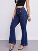 Women's Mid-Waist Stretchy Slimming Jeans 2026 Spring Style European American Cross Border Slightly Flared Casual Denim Pants_mkmklike.com