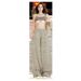 Wholesale American Retro High-waisted Loose Wide-leg Pants With Tie-dye Print, Niche Design Straight-leg Jeans For Women_mkmklike.com