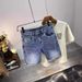 Men's Trendy Denim Shorts Summer Thin Ripped Embroidered Casual Riding Breeches Five Point Pants_mkmklike.com