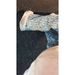 Men's Letter Print Flared Jeans – Vintage High Street Slim Fit Denim Pants With Distressed Wash (Light Blue/Dark Blue, M-Xxxl)_mkmklike.com