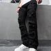 Men's Embroidered Flared Jeans – Slim Fit Black Denim Pants With Vintage Stitching For Retro & Street Style_mkmklike.com