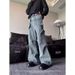 Trendy Men's Summer New 2025 Personalized Letter Jeans Hip Hop Ins Style High Street Fashion Cool Long Pants_mkmklike.com