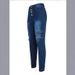 Women's Clothing Button Down Jeans Zipper Pockets Available Denim Clothing_mkmklike.com