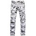 Cross-Border Nightclub Hot-Selling Irregular Personalized Printed Jeans For Men, Colorful Casual Fashion Slim Fit Trendy_mkmklike.com