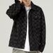 Autumn New Fashion Trend Black Men's High Street American Style Washed Denim Jacket Coat_mkmklike.com