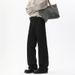 American-style High Street Men's Jeans, Autumn Trendy Patchwork Micro-flared Work Pants, Vintage Versatile Solid Color_mkmklike.com