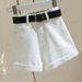 2022 Summer New Denim Shorts Women's High Waist And Thin Versatile Wide-leg Pants Crimped A-word Hot Pants Ins Tide_mkmklike.com