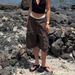 Women's High Quality Trendy Thin Cargo Shorts Loose Fit Versatile Five Point Pants Style_mkmklike.com