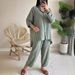 Women's Clothing 2 piece Set Large Size Cotton and Linen Shirt Set High Waist Loose Trousers_mkmklike.com