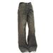 Retro Heavyweight Denim Jeans Rhinestone Patchwork For Women Sparkly Floor-Length Pants Stylish Girls Summer Fashion_mkmklike.com