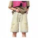 Men's Vintage Washed Denim Shorts Streetwear Relaxed Fit Distressed Style Clothing_mkmklike.com