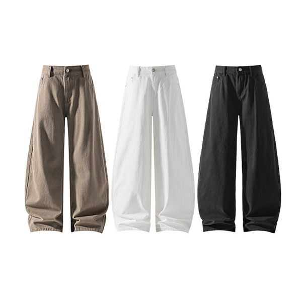 American-style Brown Jeans For Men And Women, Autumn Trendy Cleanfit Washed Casual Pa, Vintage Straight-leg Flared_mkmklike.com