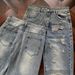 Men's Clothing Vibe Style Pants High Street Vintage Distressed Blue Jeans – High Street Baggy Fit Retro Washed Denim Pants With Ripped Details_mkmklike.com