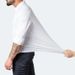 Loom Cross-Border Four-Way Stretch Non-Iron Long Sleeve Export Mercerized Vertical Feel European Size Men's Shirt_mkmklike.com