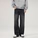 LKTM Men's Clothing American Retro Washed Jeans Unisex Cleanfit Trendy Loose Straight Slimming Long Pants_mkmklike.com