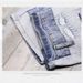Men’s Slim-Fit Distressed Denim Shorts – Paint Splatter & Patchwork Streetwear (Blue, Sizes 28-36)_mkmklike.com