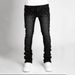 Men Denim Fashion Individualistic Straight-leg Men Trousers European And American Fashion Elastic Pearl Denim Layered Long Pants_mkmklike.com